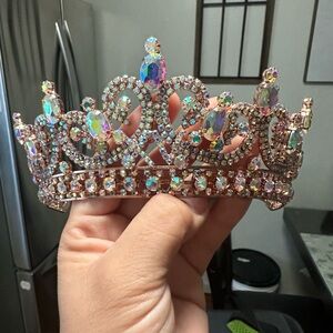 Dazzling Multicolor Rhinestone Crown